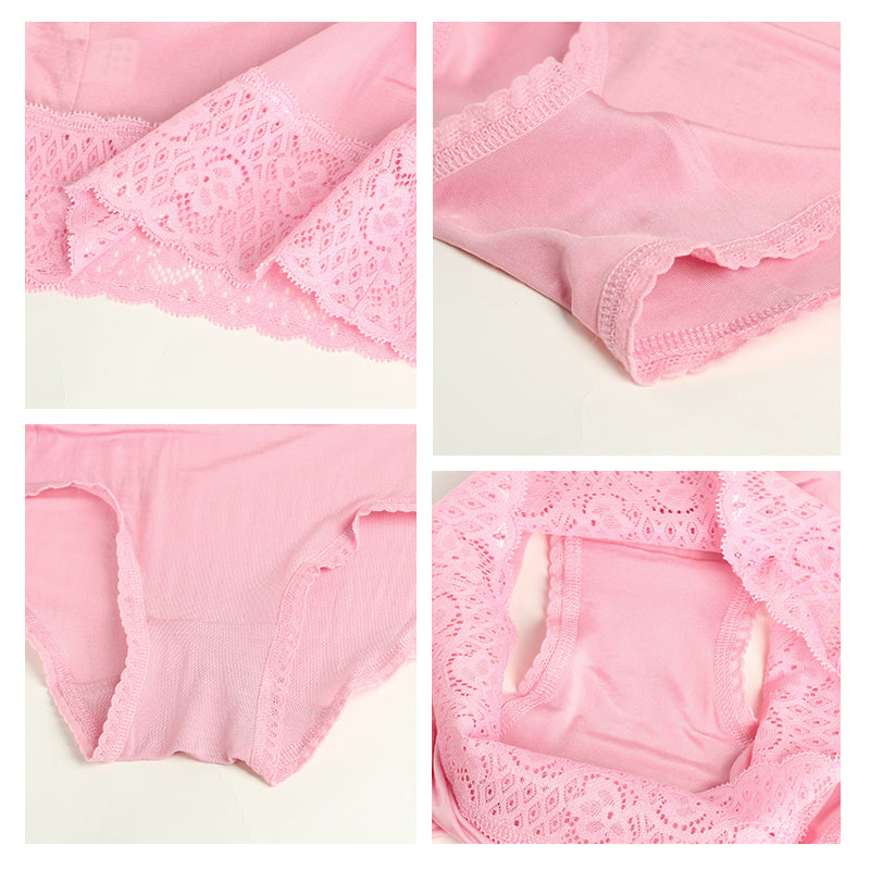 Large Size High Waist Lace Briefs