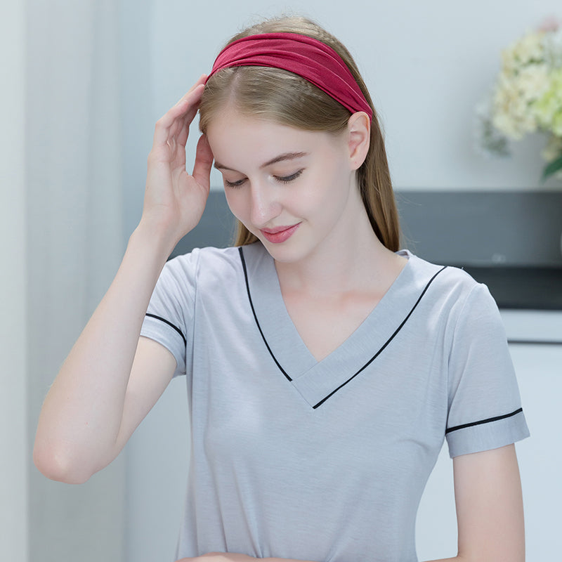 High-Grade Silk Wide-Brimmed Headband