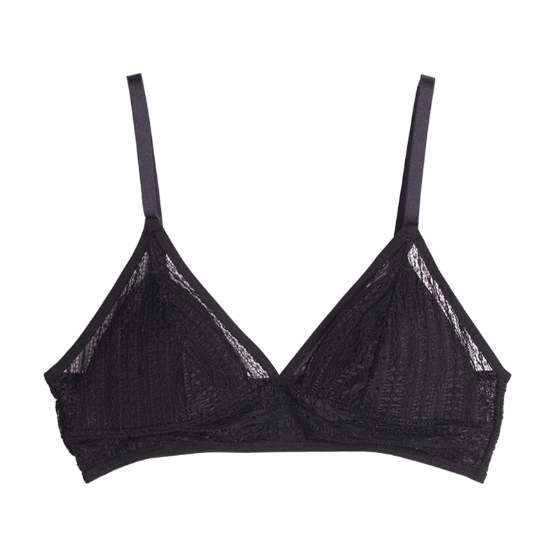 French lace no-wire bra
