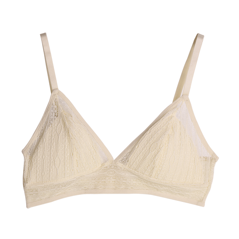 French lace no-wire bra
