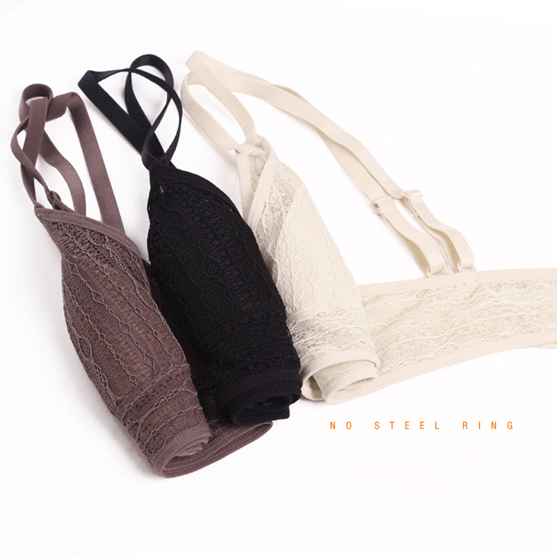 French lace no-wire bra