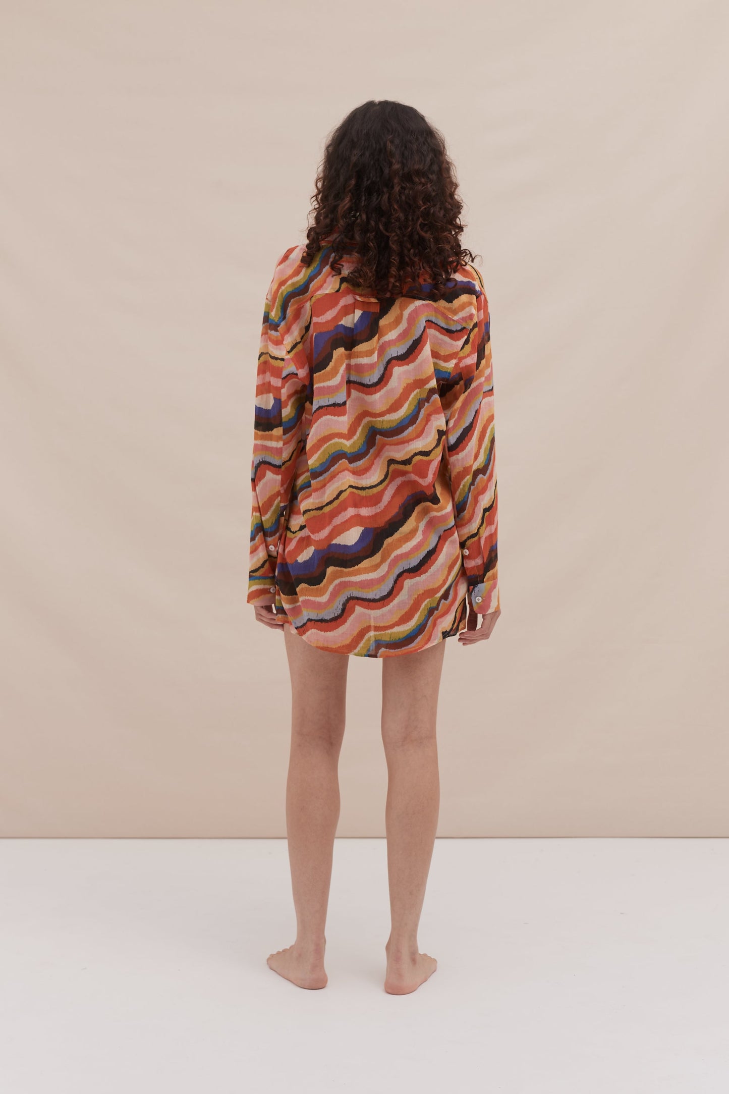 Lounge Shirt & Easy Short Set Tide Print Multi