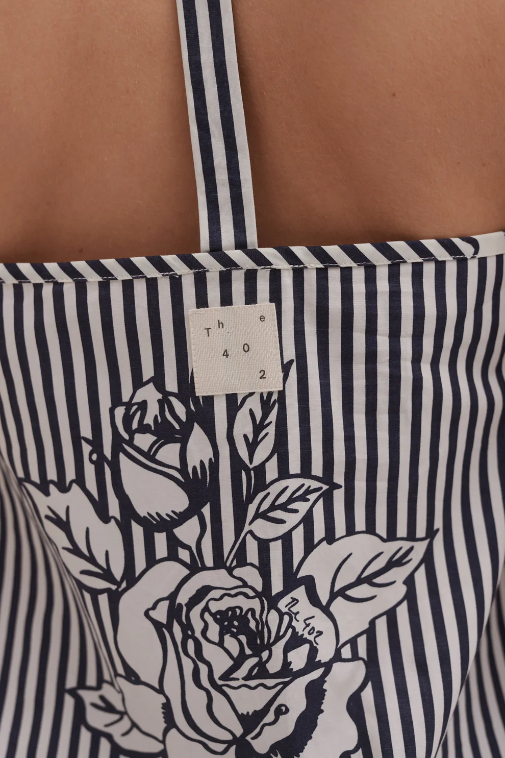 402 Swing Cami & Shorts Set Pinstripe Rose Navy