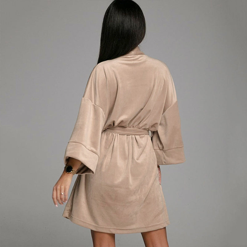 Deep V Sexy Three-Quarter Sleeves Home Clothes