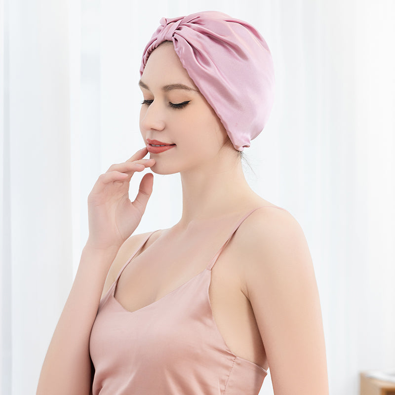 Mulberry silk French shower cap