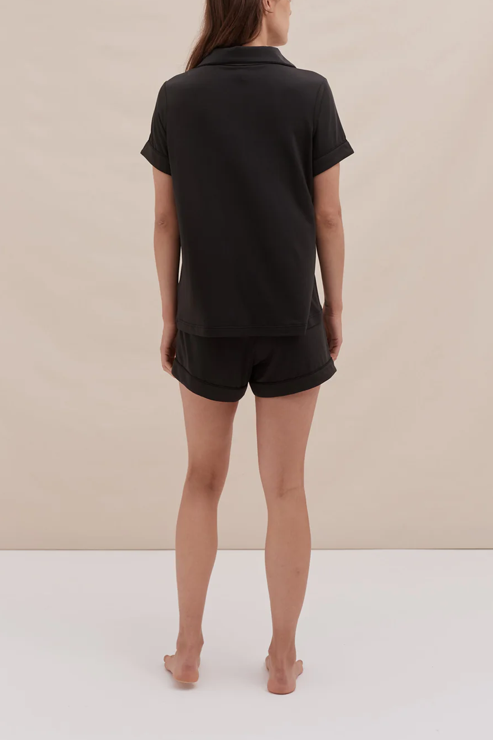 Lyocell Jersey Short Pyjama Set Black