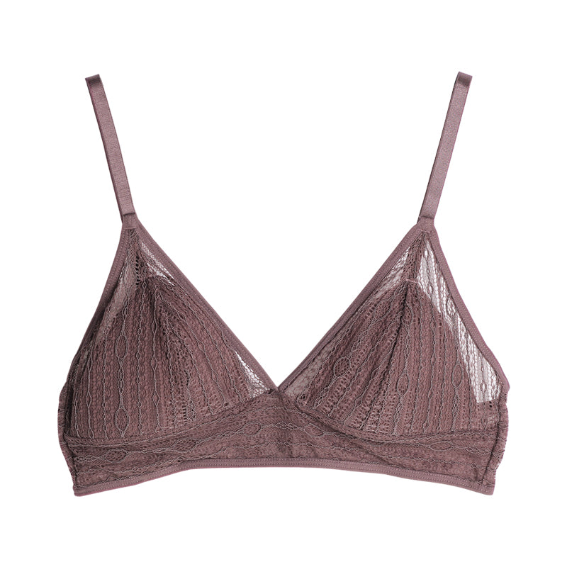 French lace no-wire bra
