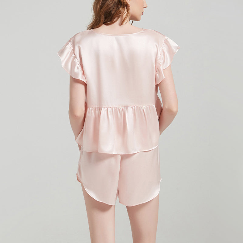 Lotus Leaf Small Flying Sleeve Waist Casual Home Clothes