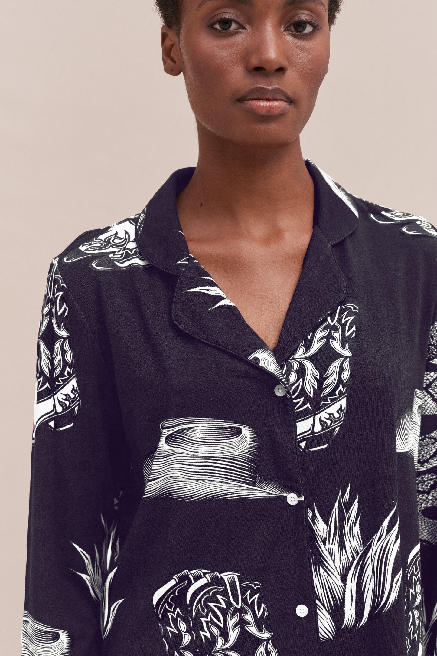 Lyocell Jersey Long Pyjama Set Wild Icons