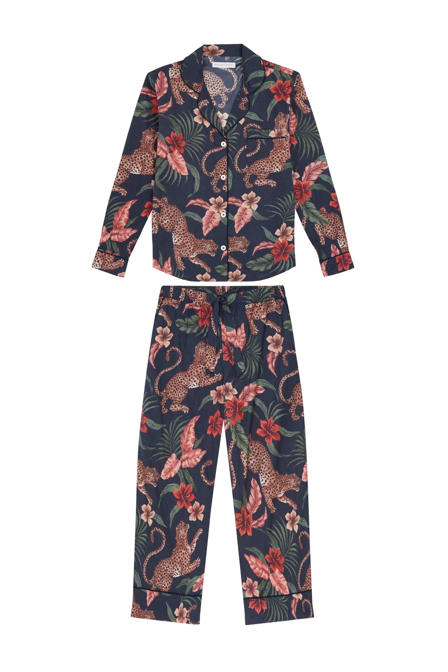 Long Pyjama Set Soleia Leopard Print Multi