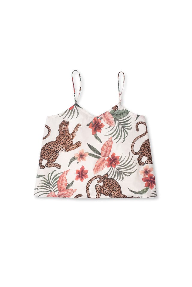 Cami Top and Wide Leg Trouser Set Soleia Print Cream