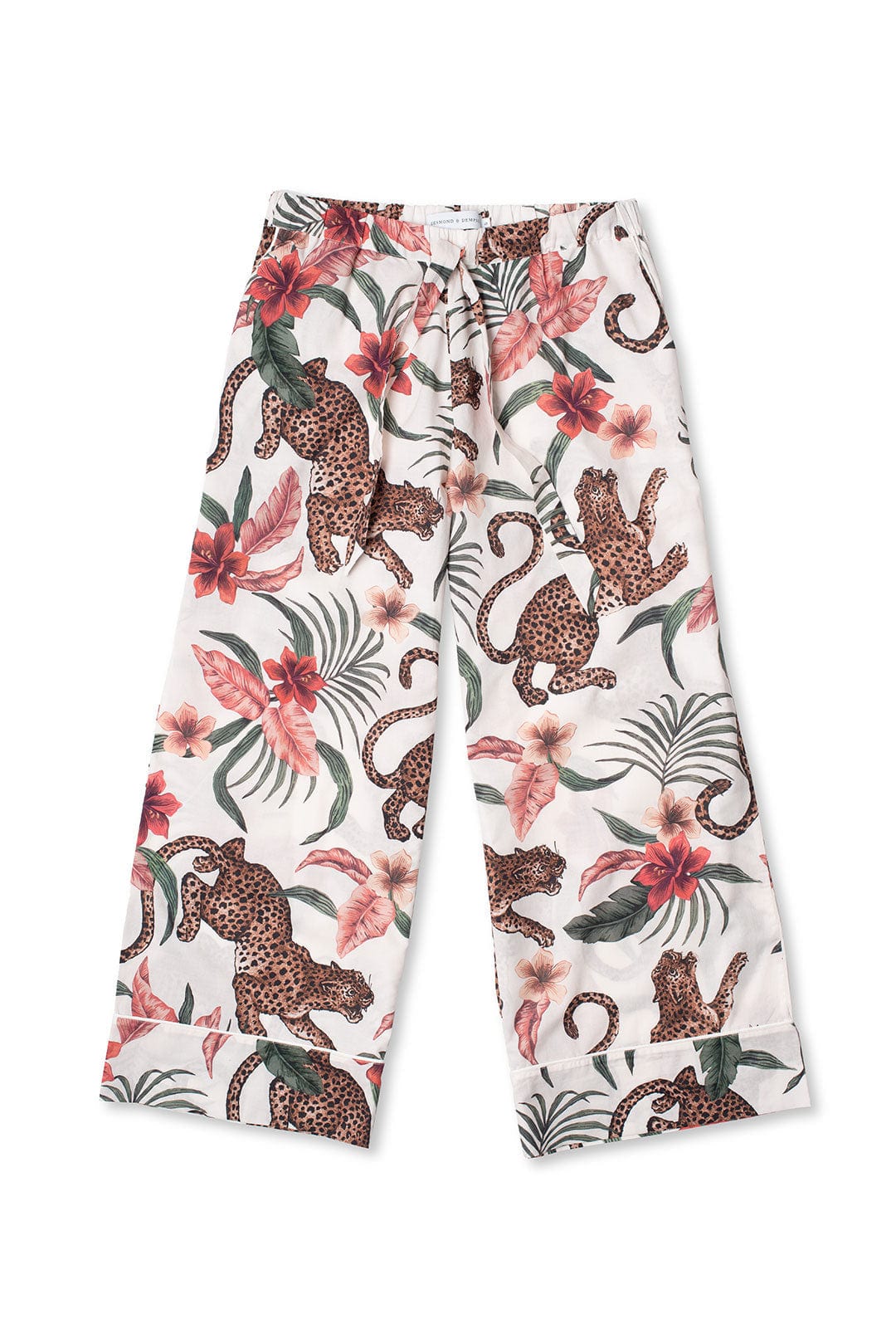 Cami Top and Wide Leg Trouser Set Soleia Print Cream