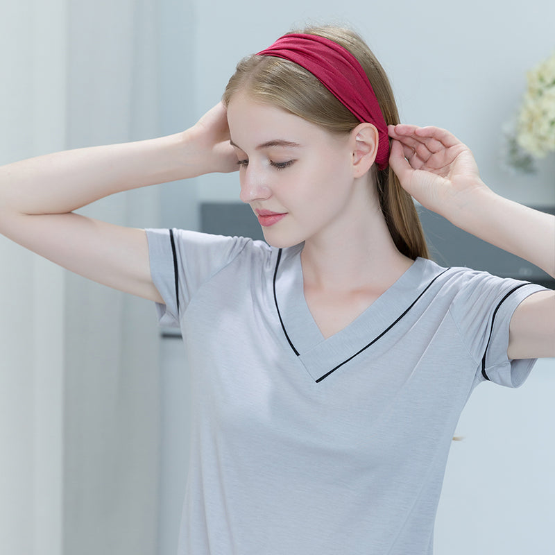 High-Grade Silk Wide-Brimmed Headband