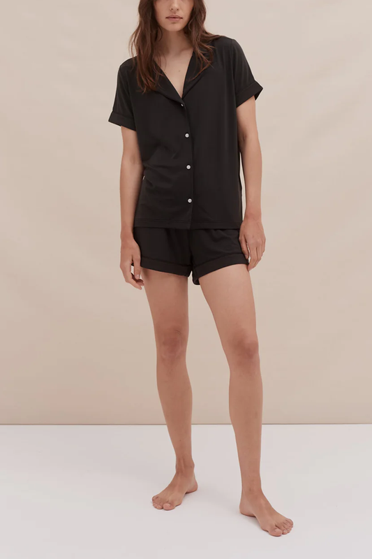 Lyocell Jersey Short Pyjama Set Black