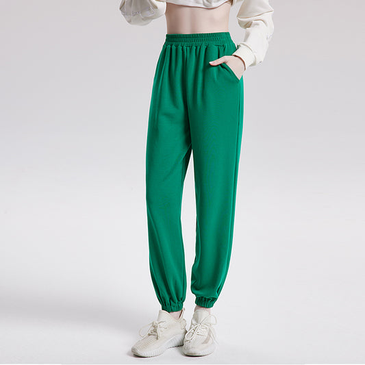 High Waist Casual Sports Trousers