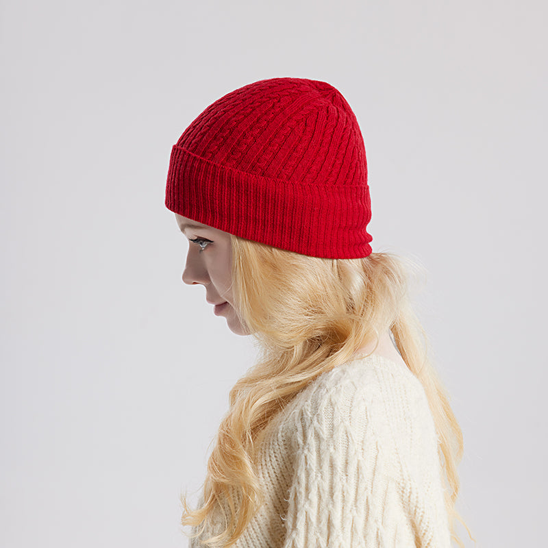 Silk Cashmere Warm Hat