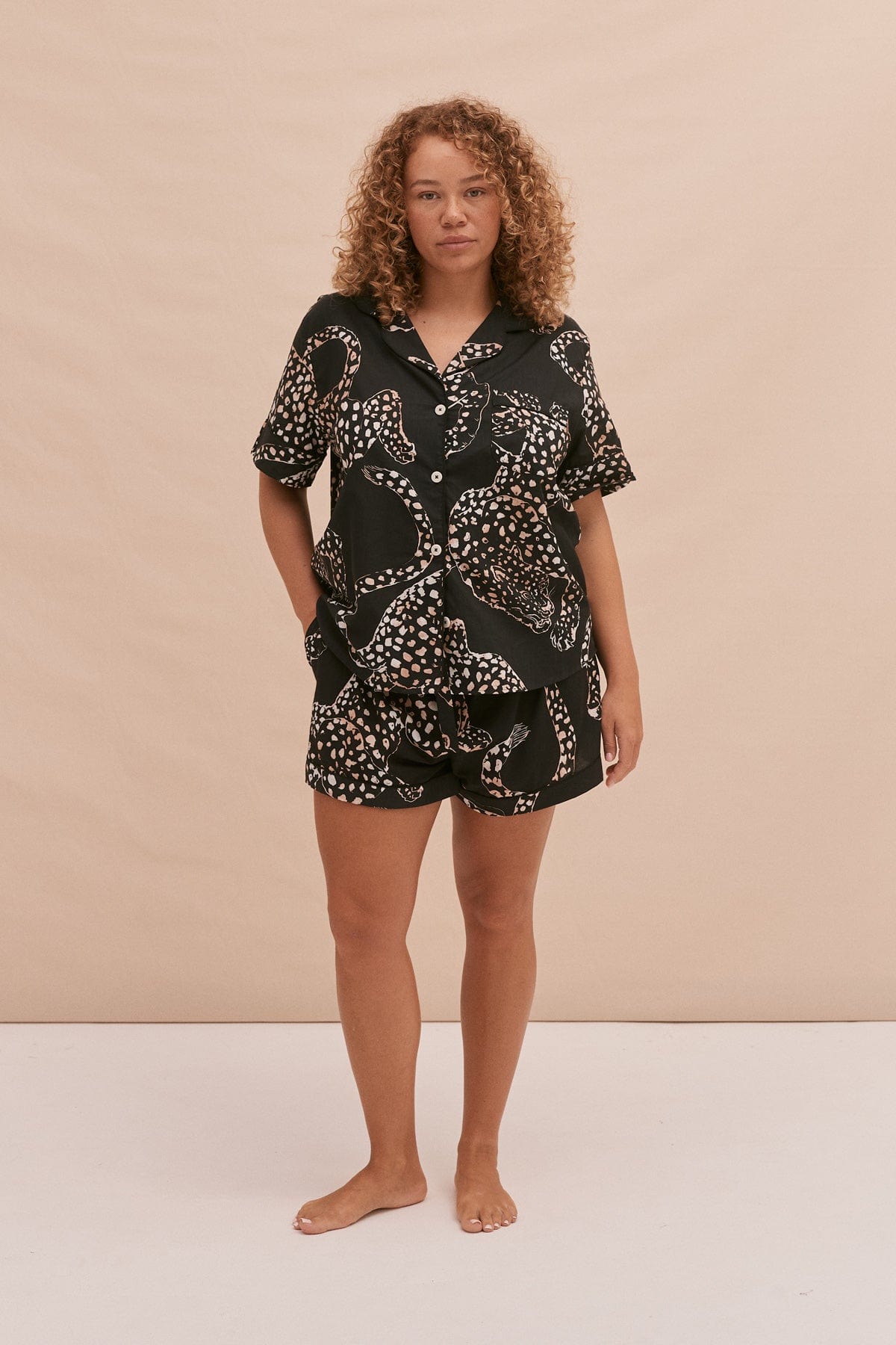 Short Pyjama Set The Jag Print Navy