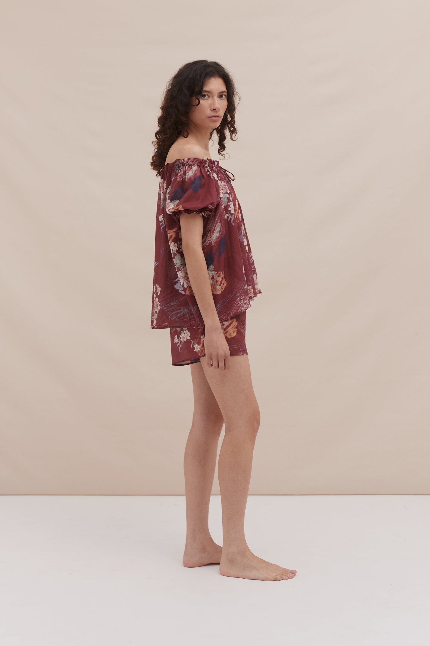 Light & Easy Short Set Love Print Red