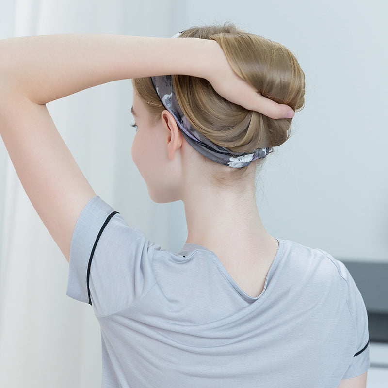 Fresh and elegant silk wide headband