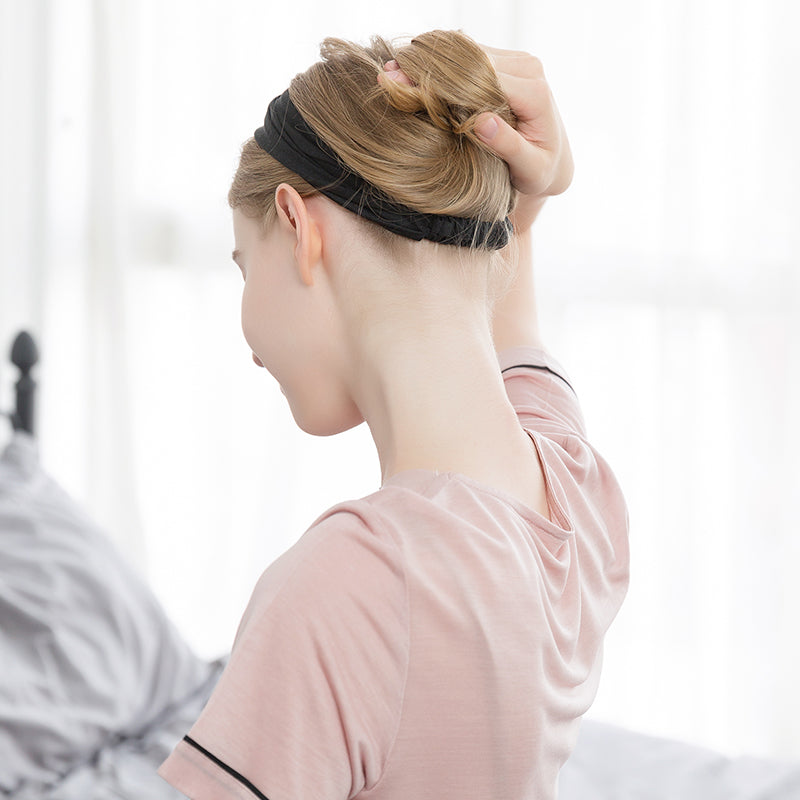 High-Grade Silk Wide-Brimmed Headband