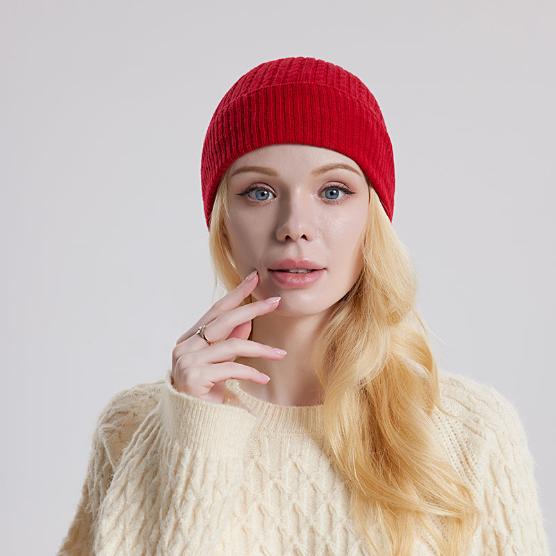 Silk Cashmere Warm Hat