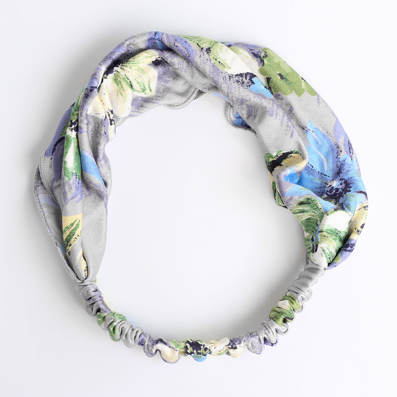 Colorful World Silk Wide Brim Headband