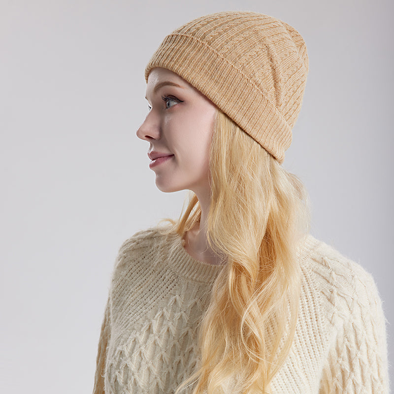 Silk Cashmere Warm Hat