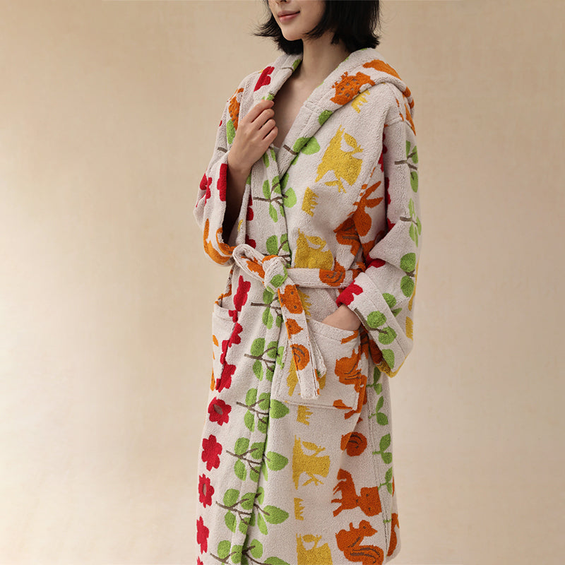 Pure Cotton Parent-Child Animal Forest Robe