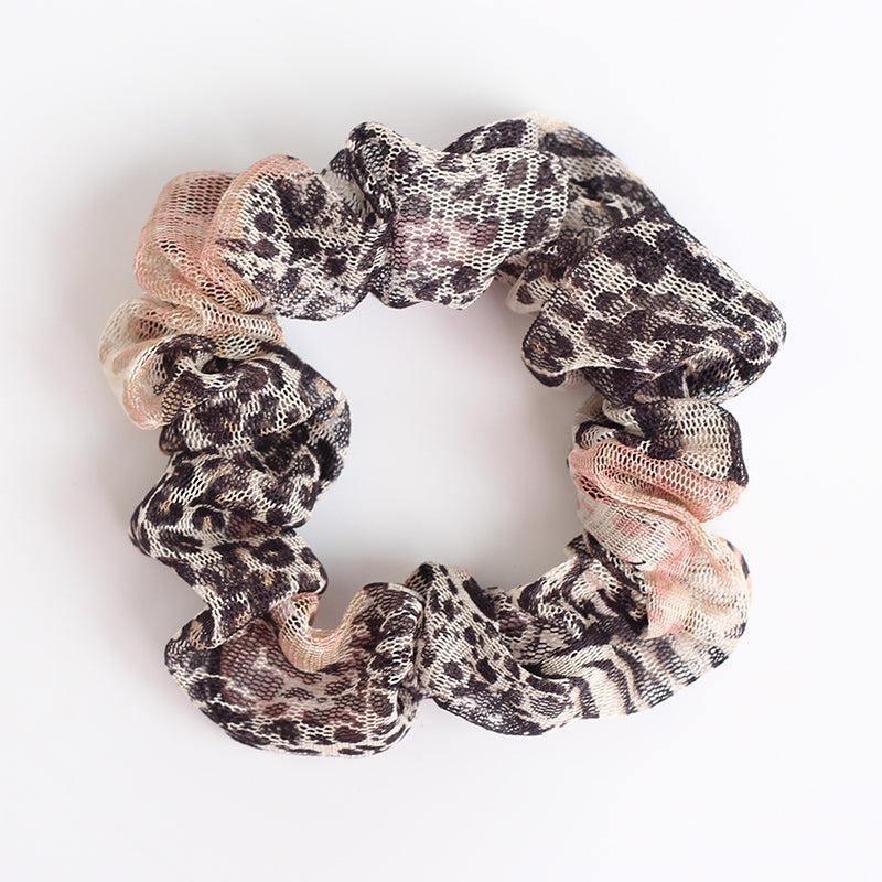 Silk Printed Large Intestine Hair Tie
