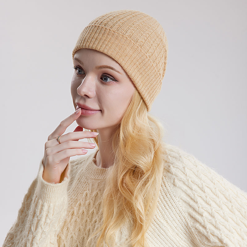 Silk Cashmere Warm Hat