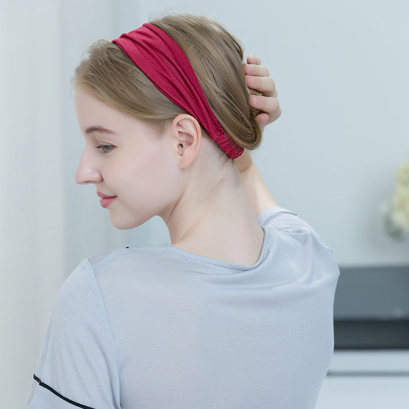 High-Grade Silk Wide-Brimmed Headband