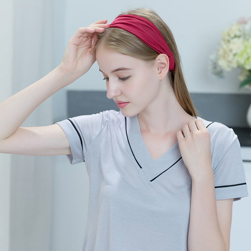High-Grade Silk Wide-Brimmed Headband