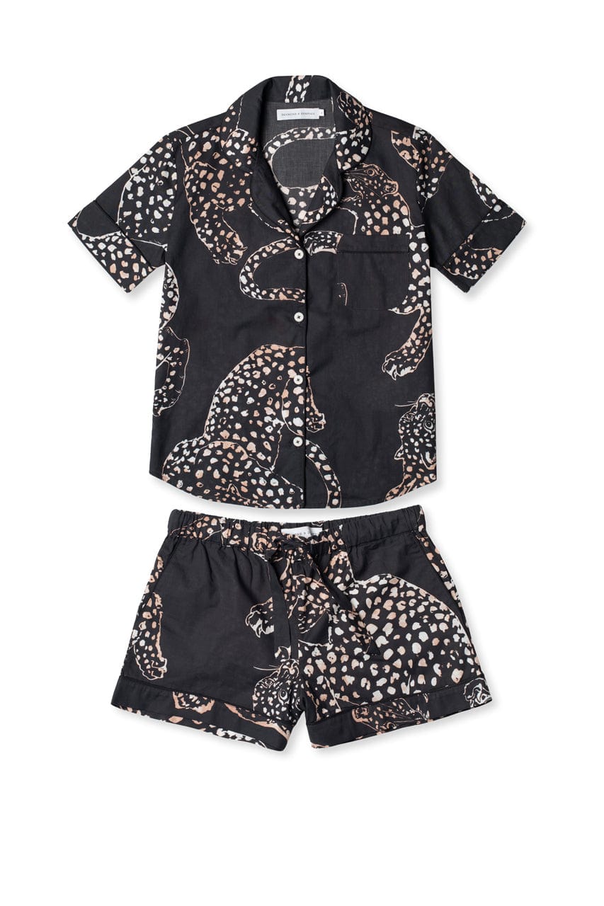 Short Pyjama Set The Jag Print Navy